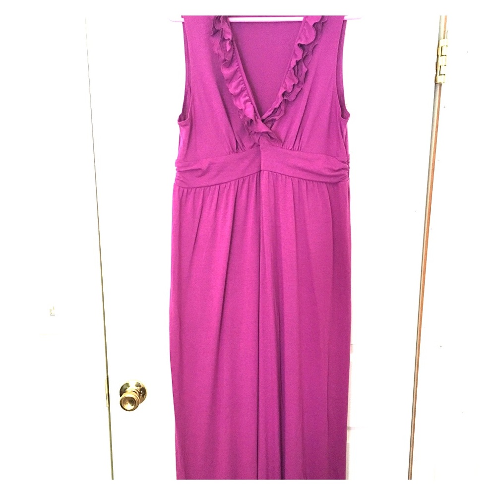 Merona Ruffled collar Maxi Dress